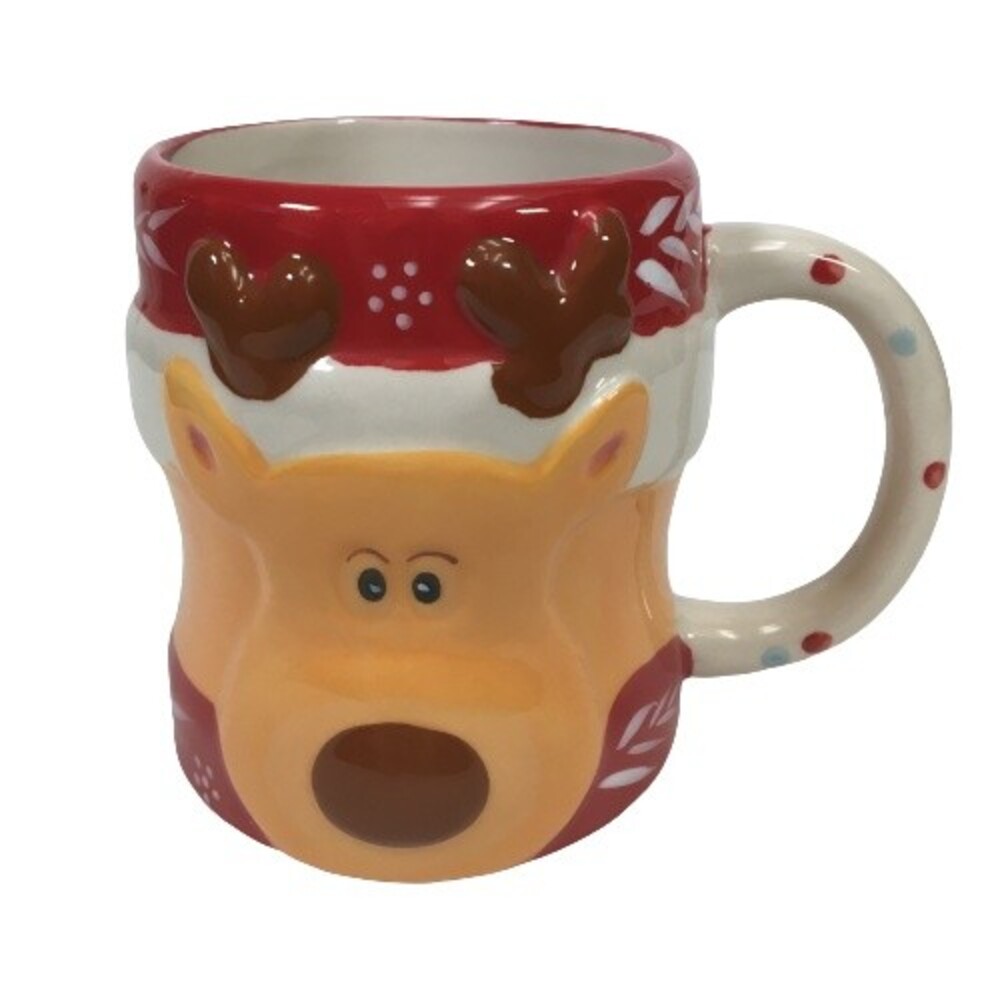 Temptations Christmas 3D Coffee Mug Winter Whimsy WIMBLIE THE REINDEER Seasonal
